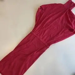 銀座マギー　フレンチスリーブ　ノースリーブ ニットワンピース 上品