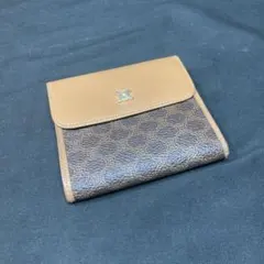 CELINE セリーヌ♡オールドセリーヌ 折財布 マカダム柄 ダークブラウン