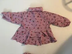 Lycée mine 赤いチェック柄上着 110