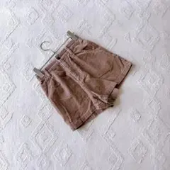 COLZA ズボン ベージュ コーデュロイ ショートパンツ ハーフパンツ