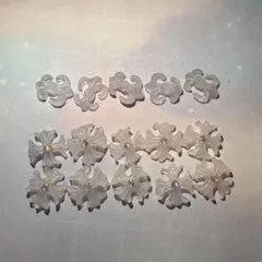 クロス　十字架　クロム風　ネイルパーツ　　15コ