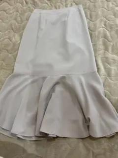 ナチュラルビューティーベーシック[洗える]切替ヘムマーメイドスカート