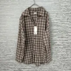 チェックシャツ ブラウン シャツ