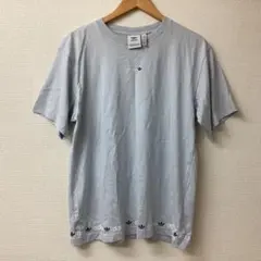 x2157 adidas オリジナルス トレフォイル 半袖Tシャツ 水色 O