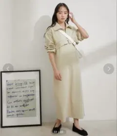 VIS ショートジップカーディガン リブカットソー ワンピース SET