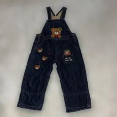 値下げ可 ミキハウス デニムオーバーオール 90