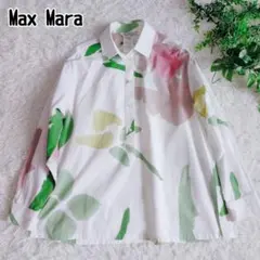 ◾︎極美品 25SS◾︎ MaxMara プルオーバー 長袖 ブラウス 花柄のサムネイル