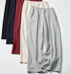 UNIQLO:C スウェットストレートパンツ　グレー　L ウィメンズ