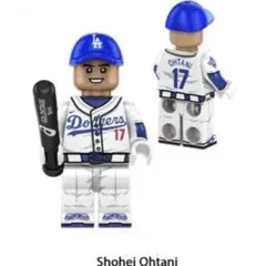 レゴ互換 MLB ドジャース 大谷翔平 1体(ゴールドステージバット付属)