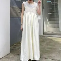 チャオパニックティピー♡2WAYフェザー切替ナイロンキャミワンピース