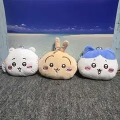 ちいかわ うさぎ ハチワレ ぬいぐるみパスケースポーチ 3個セット