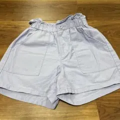 GU ショートパンツ　140 ライトパープル