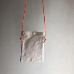 ハンドメイド ミニサコッシュ スマホショルダー キャンパス地 帆布