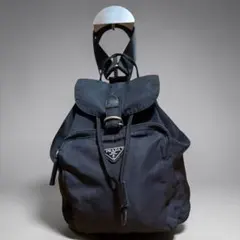 【極美品✨️】PRADA ナイロン ミニリュック バックパック レザー ブラック
