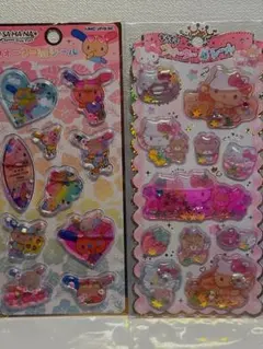 新品未開封 サンリオ ハローキティ ウサハナ ウォーターシール2点