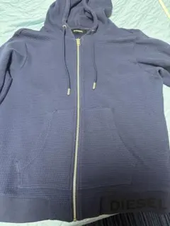 DIESEL ネイビー フルジップ パーカー M