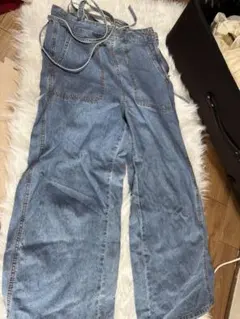 デニムパンツ 2点セット ライトブルー・ダークグレー