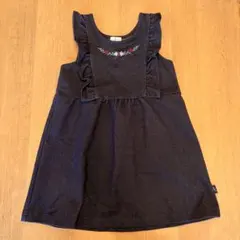 美品　KUMIKYOKU ジャンパースカート 100 90 ワンピース　デニム