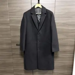 COOR クアー チェスターコート カシミヤ混 ロング 韓国ブランド ブラック