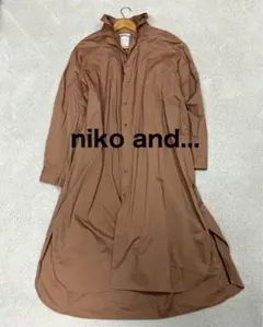 niko and… マーセシリーズ シャツワンピース L ワイヤーカラー