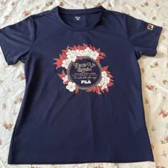 FILA レディース 半袖 Tシャツ ネイビーのサムネイル