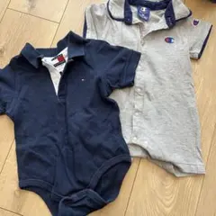 Championロンパース 80サイズ グレー ネイビー