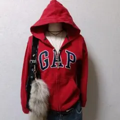 gap ジップアップ　フーディ　y2k 平成ギャル archive 短丈