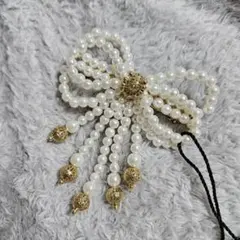 ✨新品✨MURUA☆ムルーア　パールリボンバレッタ　キラキラ