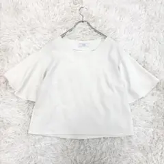 スローブイエナ フレアスリーブ ブラウス オフホワイト アイボリー 38