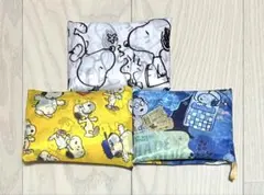 SALE新品　スヌーピー　SNOOPY 折りたたみ　大容量エコバッグ　3個セット