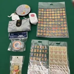 (10-99)ディズニー くまのプーさん コインケース、エコバッグ、シール他7点