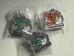 ポケモン 30周年記念 メタルチャーム マスコット 3個セット