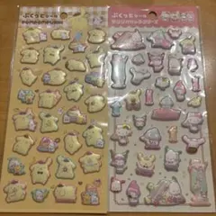 ポムポムプリン サンリオキャラクターズ　ぷくっとシール サンリオ　2シート