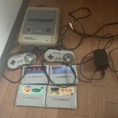 Nintendo スーパーファミコン 本体とソフト4本セット&コンセント付き