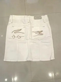 【LACOSTE】ホワイトデニムスカート サイズ42のサムネイル