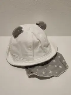 クマ耳付き ベビー帽子