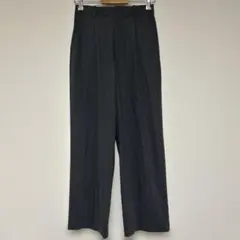 UNIQLO／ユニクロタックワイドパンツM グレー