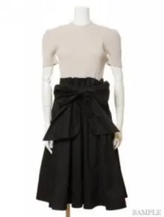 スナイデル コットンタフタコンビニットワンピ