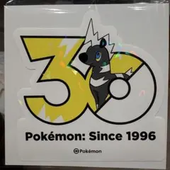 韓国限定ポケモン 30周年記念 ステッカー シママ