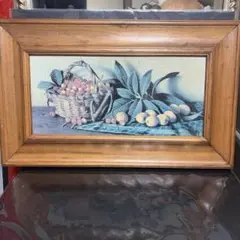 竹中三郎 大きな油絵「静物」額付 二科展出品作品 - メルカリ