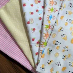ダブルガーゼ生地　5枚セット　10 女の子系