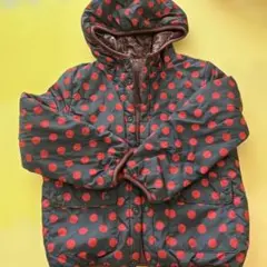 リバーシブルフード付き中綿コート　ジャケット　XL