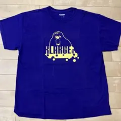 XLARGE Tシャツ パープル ゴリラロゴ