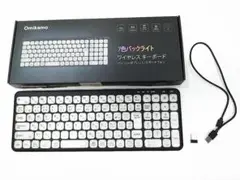 omikamo ワイヤレスキーボード 7色バックライト Bluetooth