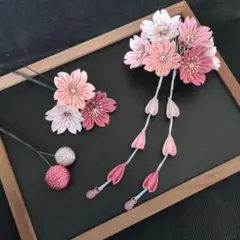 つまみ細工　髪飾り　No.52