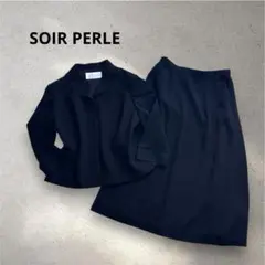 【美品】レディース　ブラックフォーマル　SOIR PERLE 11号 七分袖