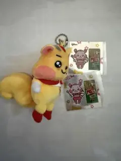 アピタンぬいぐるみキーホルダー ピアタンステッカー セットのサムネイル