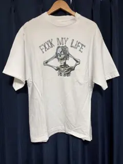 FXXK MY LIFE グラフィックTシャツ ホワイト