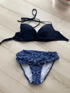 dazzy storeビキニ3点セット ネイビー ペイズリー柄のサムネイル