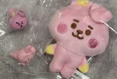 BT21 COOKY ふわふわマスコット ぬいぐるみ チャーム　ハグコット　2種のサムネイル
